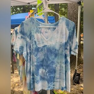 Lands End Tie Dyed Tshirt 1X